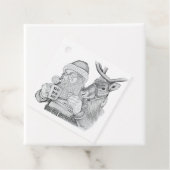 Weihnachtsmann und Reindeer Geschenkanhänger (Beispiel)