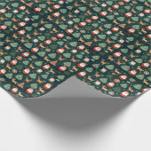 Weihnachtsmann und Reindeer Geschenkpapier (Ecke)