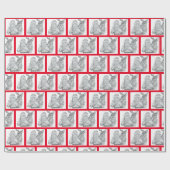 Weihnachtsmann und Reindeer Geschenkpapier (Flach)