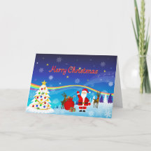 Weihnachtsmann und Reindeer