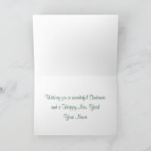 Weihnachtsmann und Reindeer Karte (Innenseite)