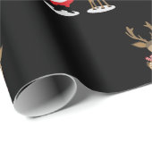 Weihnachtsmann und Reindeer - Niedliche Weihnachte Geschenkpapier (Rolleneckpunkt)