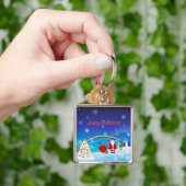 Weihnachtsmann und Reindeer Schlüsselanhänger (Hand)