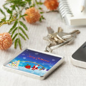 Weihnachtsmann und Reindeer Schlüsselanhänger (Seite)