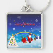 Weihnachtsmann und Reindeer Schlüsselanhänger (Vorne)