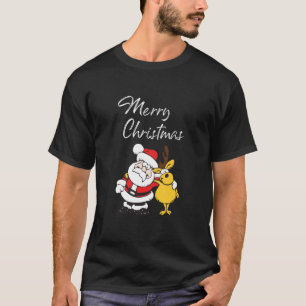 Weihnachtsmann und Rentier T-Shirt