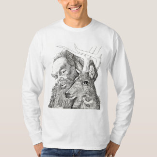 Weihnachtsmann und Rentier T-Shirt
