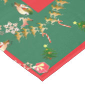 Weihnachtsmann und Rentier Tischdecke (Schrägansicht)