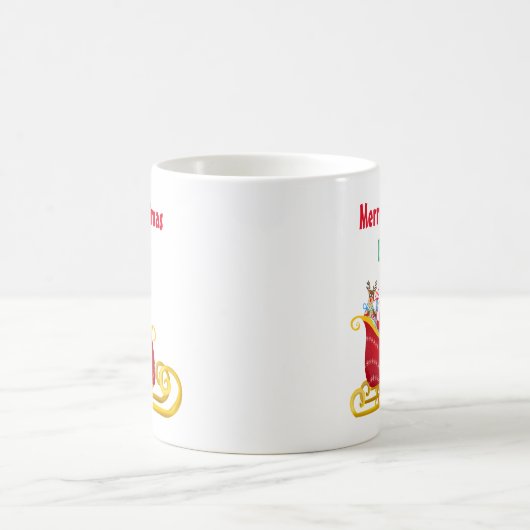 Weihnachtsmann und Rentier Weihnachtslieder person Kaffeetasse (Mittel)