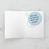 Weihnachtsmann und Rentiere Farbe für Weihnachten Karte (Innenseite)