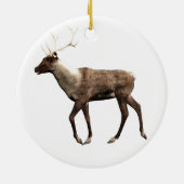 Weihnachtsmann und Rentiere Keramikornament (Hinten)