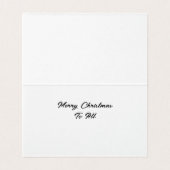 Weihnachtsmann und Rentiere machen Lebkuchenhaus (Innenseite Aufgefaltet)