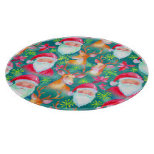 Weihnachtsmann und Rentiere