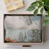 Weihnachtsmann und Rentiere Seidenpapier (Geschenk)