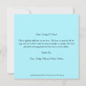 Weihnachtsmann und Rentiere - Umzugsankündigung Ankündigung (Rückseite)