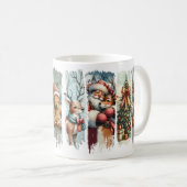 Weihnachtsmann und Rentiere Weihnachten und Kekse Kaffeetasse (VorderseiteRechts)