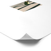 Weihnachtsmann und Rooster Champagner Toast bis Ne Poster (Ecke)