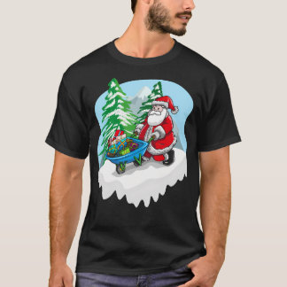 Weihnachtsmann und sein Geschenk Wagon T-Shirt