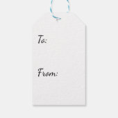 Weihnachtsmann und sein Pferd im Rocky Gebirge Geschenkanhänger (Rückseite)