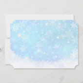 Weihnachtsmann und seine fliegende Rentiere - Part Einladung (Rückseite)