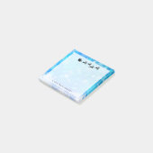 Weihnachtsmann und seine fliegenden Rentier Weihna Post-it Klebezettel (angewinkelt)