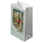 Weihnachtsmann und seine Phantastische Fliegmaschi Kleine Geschenktüte (Vorderseite Schrägansicht)