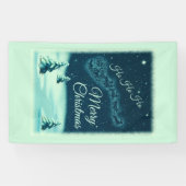 Weihnachtsmann und seine Rentiere Weihnachtsabend  Banner (Horizontal)