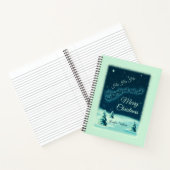 Weihnachtsmann und seine Rentiere Weihnachtsabend Notizblock (Innenseite)