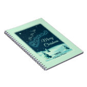 Weihnachtsmann und seine Rentiere Weihnachtsabend Notizblock (Rechte Seite)