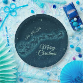 Weihnachtsmann und seine Rentiere Weihnachtsabend  Pappteller (Party)