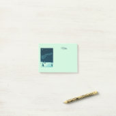 Weihnachtsmann und seine Rentiere Weihnachtsabend  Post-it Klebezettel (Auf Schreibtisch)