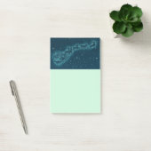 Weihnachtsmann und seine Rentiere Weihnachtsabend  Post-it Klebezettel (Büro)