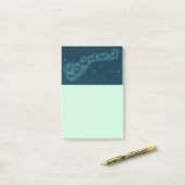 Weihnachtsmann und seine Rentiere Weihnachtsabend  Post-it Klebezettel (Auf Schreibtisch)