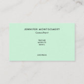 Weihnachtsmann und seine Rentiere Weihnachtsabend  Visitenkarte (Rückseite)