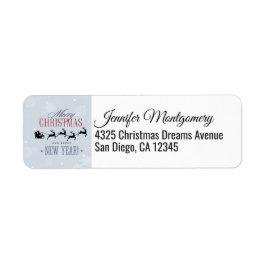 Weihnachtsmann und seine Silhouette "Flying Rentie