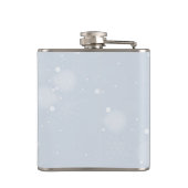 Weihnachtsmann und seine Silhouette "Flying Rentie Flachmann (Rückseite)