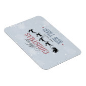 Weihnachtsmann und seine Silhouette "Flying Rentie Magnet (Rechte Seite)