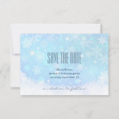 Weihnachtsmann und seine Silhouette "Flying Rentie Save The Date (Rückseite)