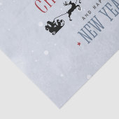 Weihnachtsmann und seine Silhouette "Flying Rentie Seidenpapier (Ausschnitt)