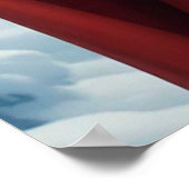 Weihnachtsmann und Snow Maiden feiern Weihnachten Poster (Ecke)