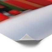 Weihnachtsmann und Snow Maiden feiern Weihnachten Poster (Ecke)