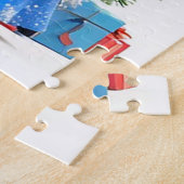 Weihnachtsmann und Snow Maiden feiern Weihnachten Puzzle (Seite)