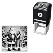 Weihnachtsmann und Snow Maiden Permastempel (Beispiel)