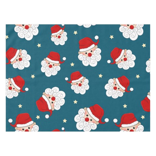 Weihnachtsmann und Stern Tischdecke (Vorderseite (Horizontal))