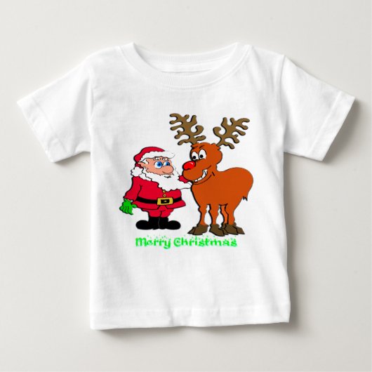 Weihnachtsmann und T - Shirt & Geschenke (Vorderseite)