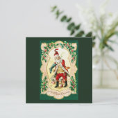 Weihnachtsmann und Weihnachten Vintage Kunst (Stehend Vorderseite)