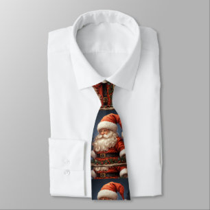 Weihnachtsmann und Weihnachtsband Krawatte