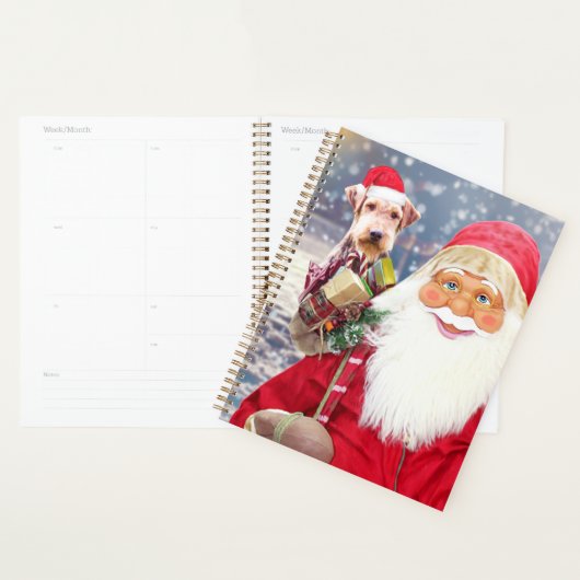 Weihnachtsmann und Weihnachtsgeschenke Airedale Do Planer (Anzeige)