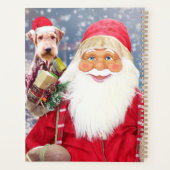 Weihnachtsmann und Weihnachtsgeschenke Airedale Do Planer (Rückseite)