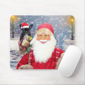 Weihnachtsmann und Weihnachtsgeschenke Französisch Mousepad (Mit Mouse)